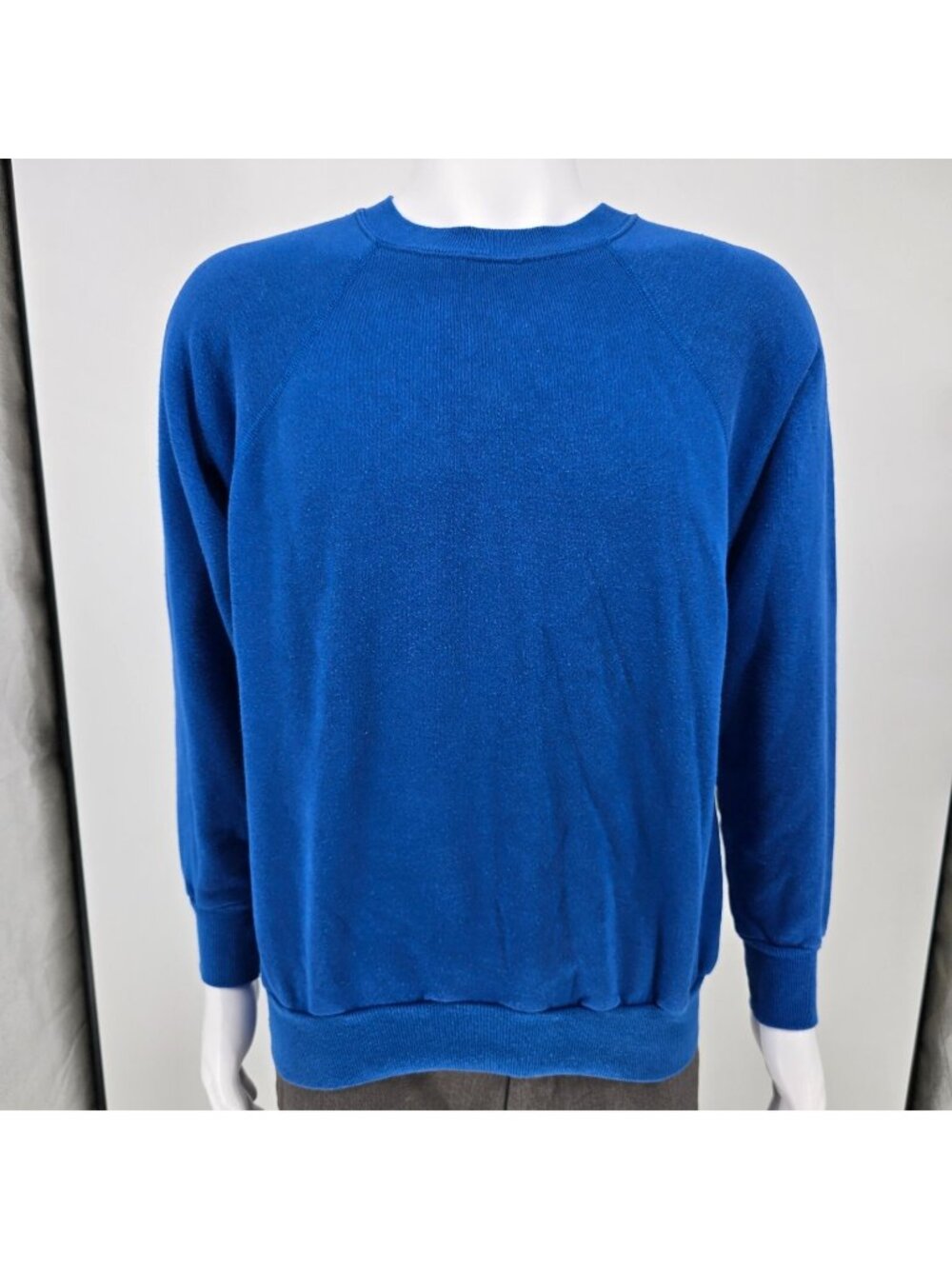 Vintage 1980s/1990s Ultra Sweats by Pannill Blank Blue Crewneck Sweatshirt (L)